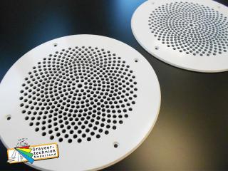 Aluminium luidsprekerplaat of ventilatieplaat op maat gefreesd